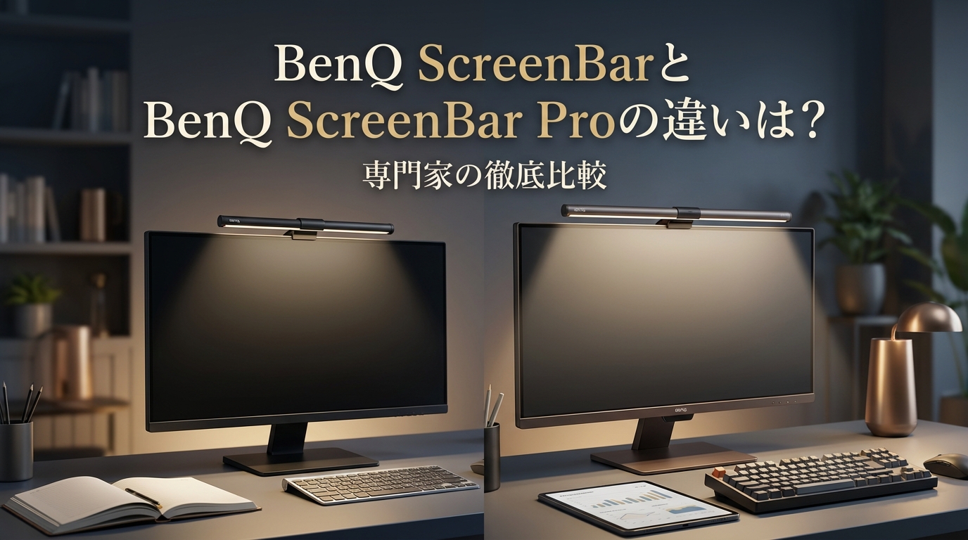 BenQ ScreenBarとBenQ ScreenBar Proの違いは?