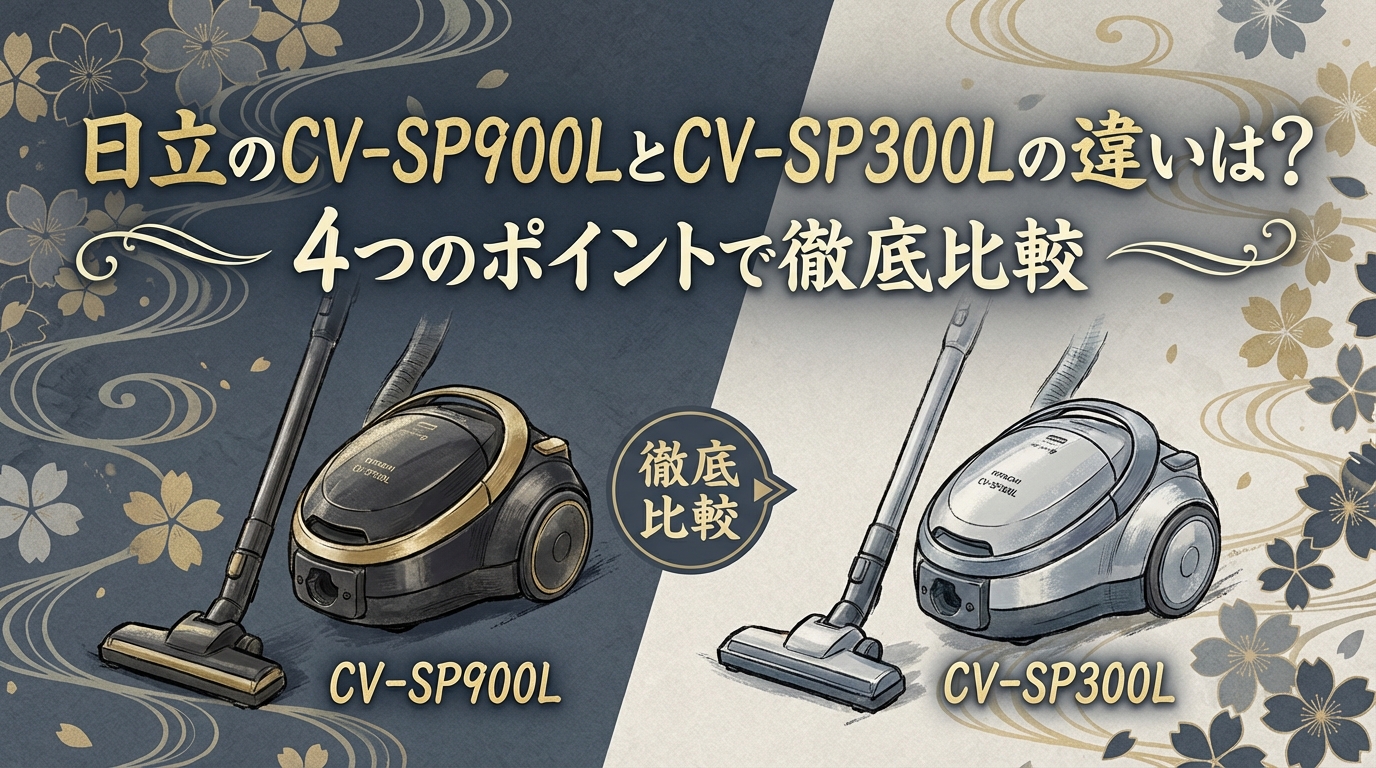日立のCV-SP900LとCV-SP300Lの違いは?4つのポイントで徹底比較