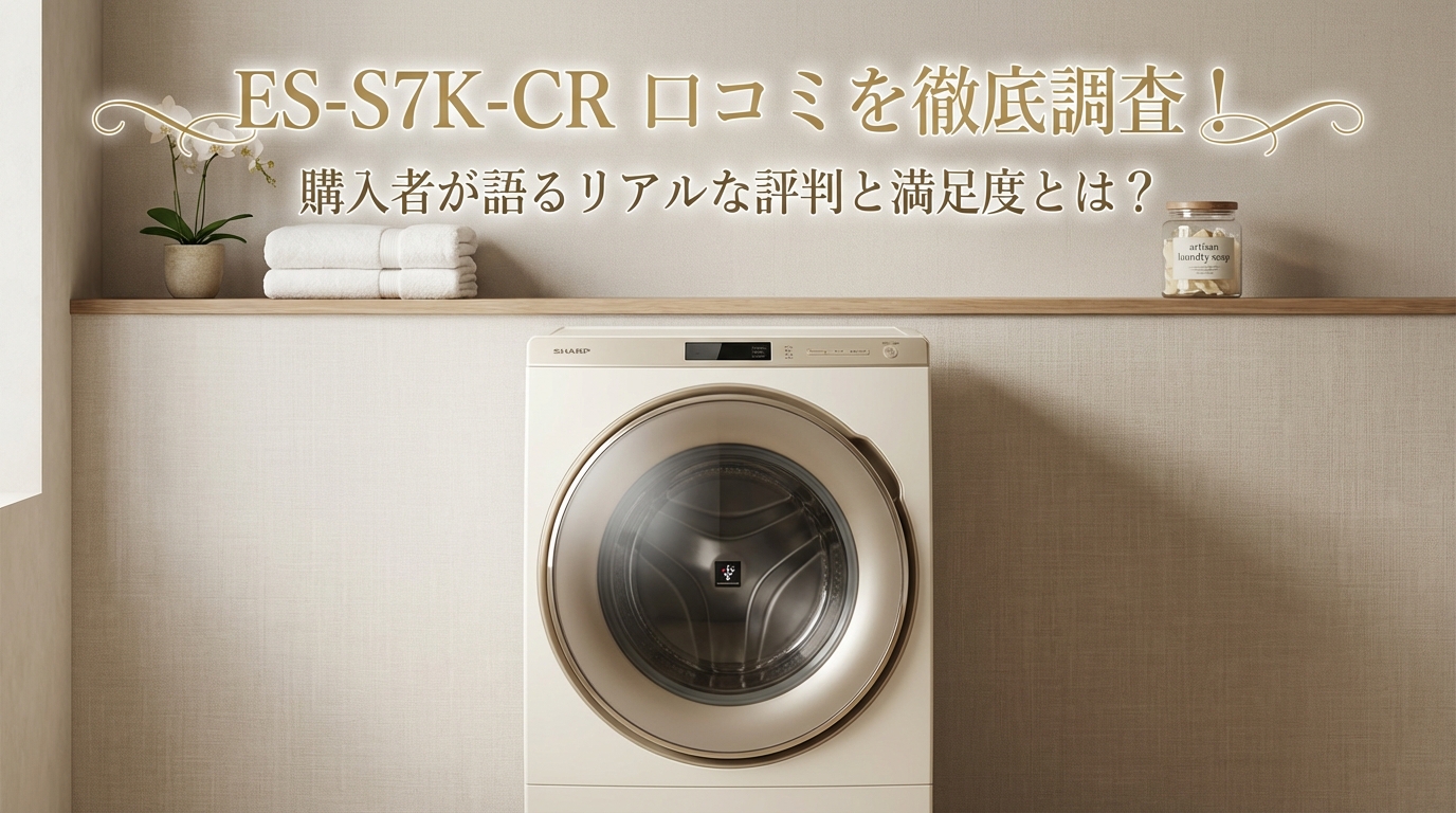 ES-S7K-CR 口コミを徹底調査!購入者が語るリアルな評判と満足度とは?